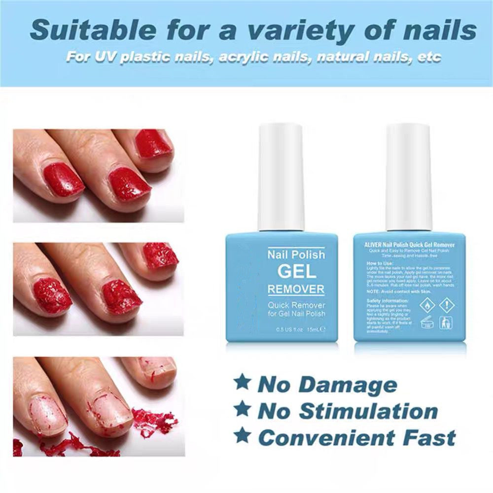 Easy UV Gel Nail Polish Removal Solution