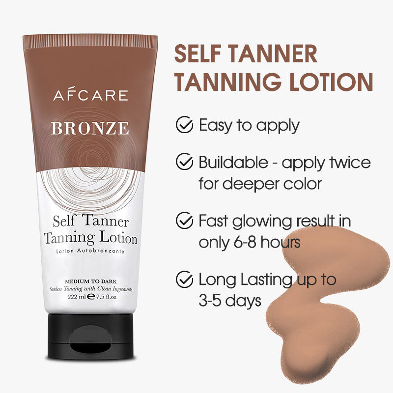 Body-Building Bronzer Tanning Lotion for a Deep, Radiant Glow