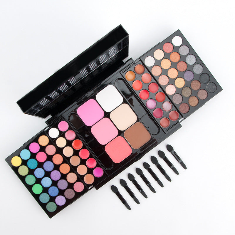 78-Color Makeup Set with Shading Powder and Lipstick