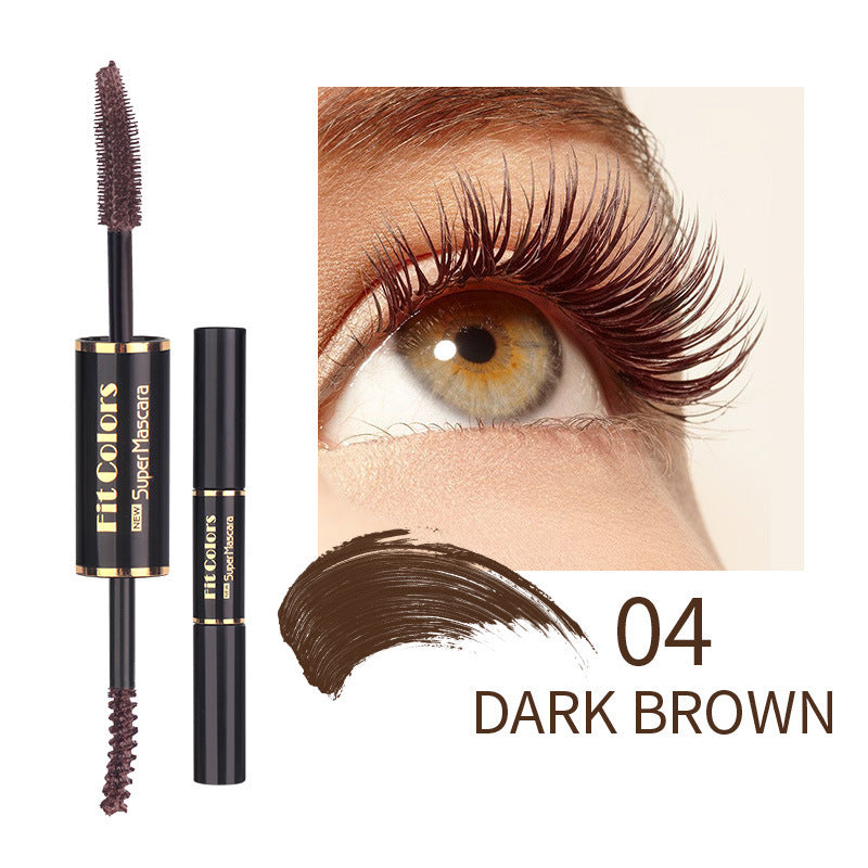 Double-headed Color Mascara – Thick Curl, Waterproof, Dyeing Formula