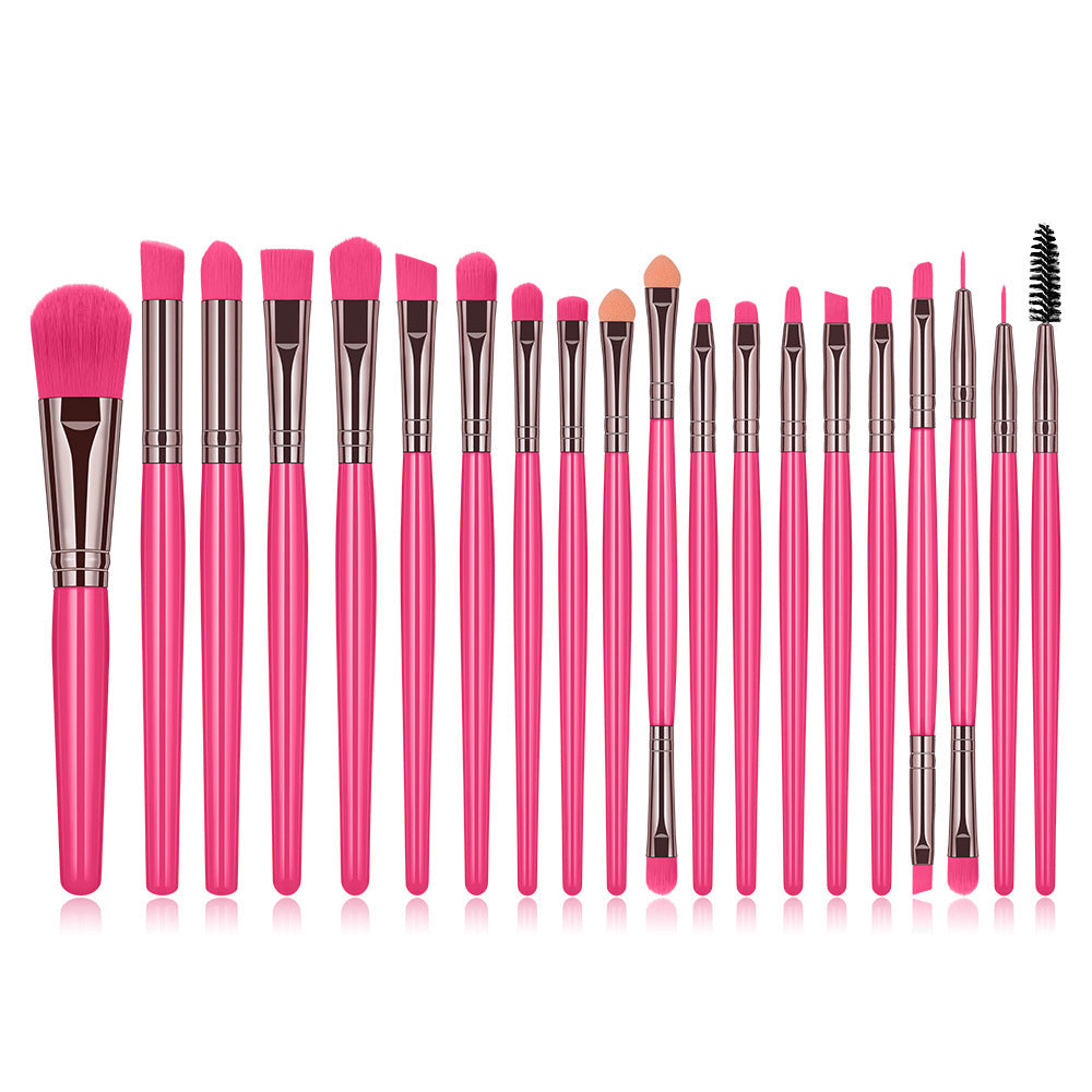 20pcs Fluorescent Color Makeup Brush Set