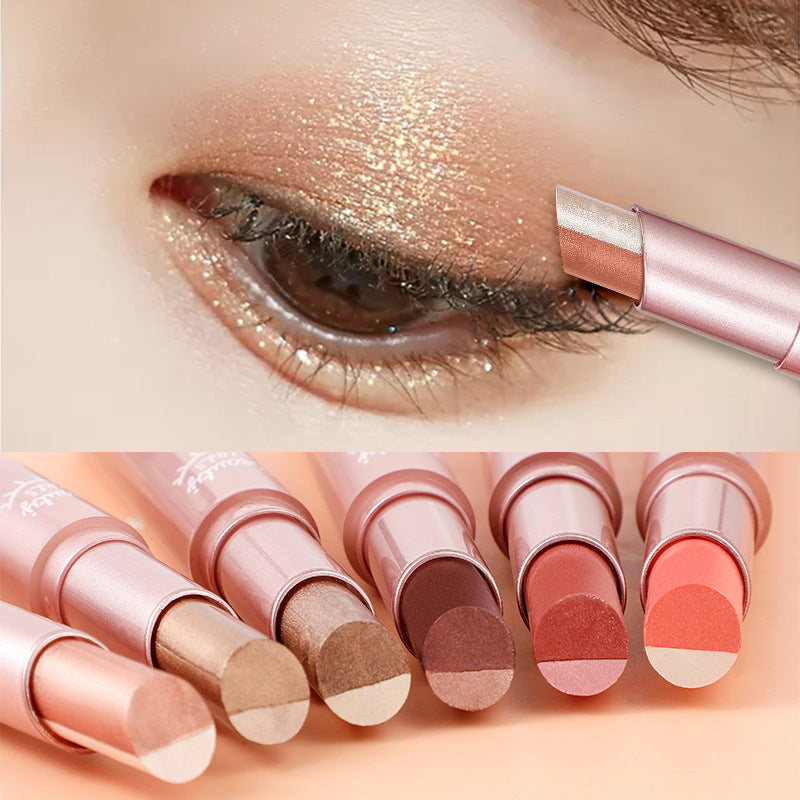 Dual-Tone Eyeshadow Stick for Easy, Bold Eye Color Application