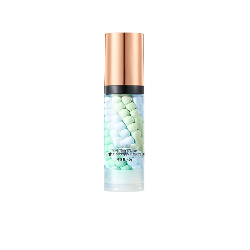 Brightening Tricolor Rainbow Makeup Primer for Radiant, Even Skin Tone and Refreshing Finish